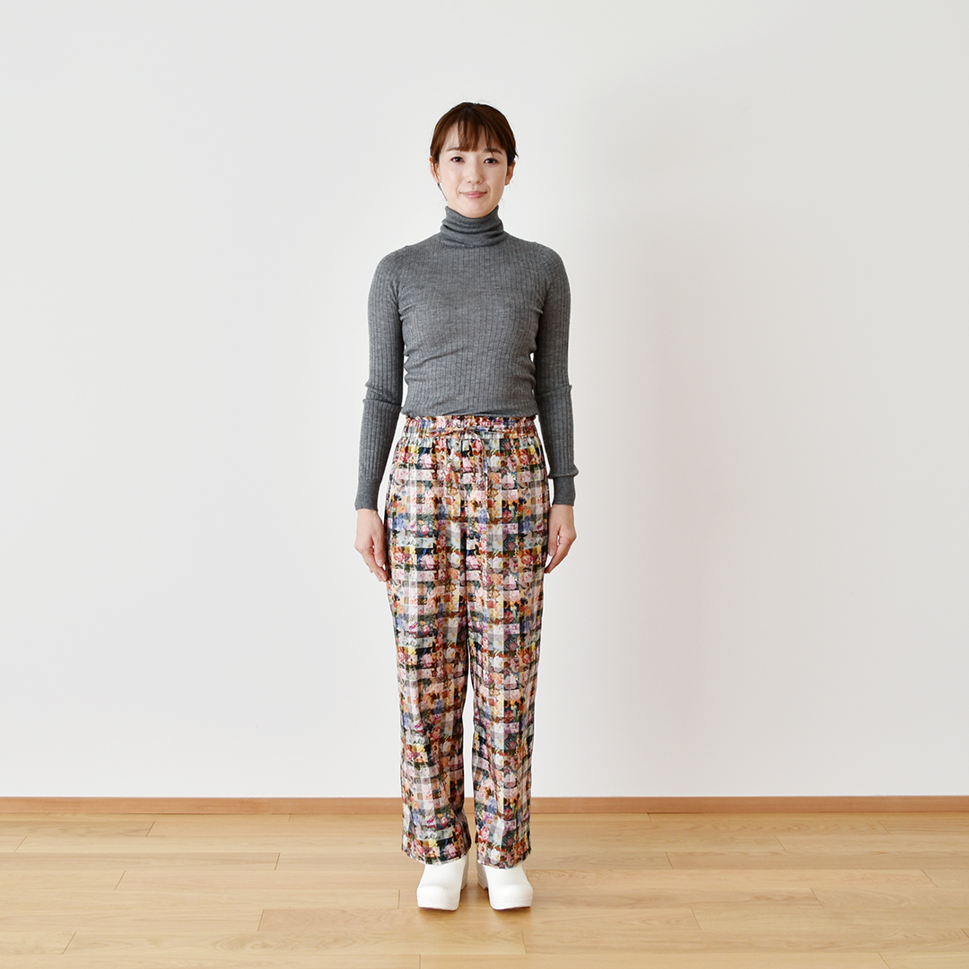 THE HANDWORKS フローラルパンツ 	Archive Gingham AE（カラフル）　S