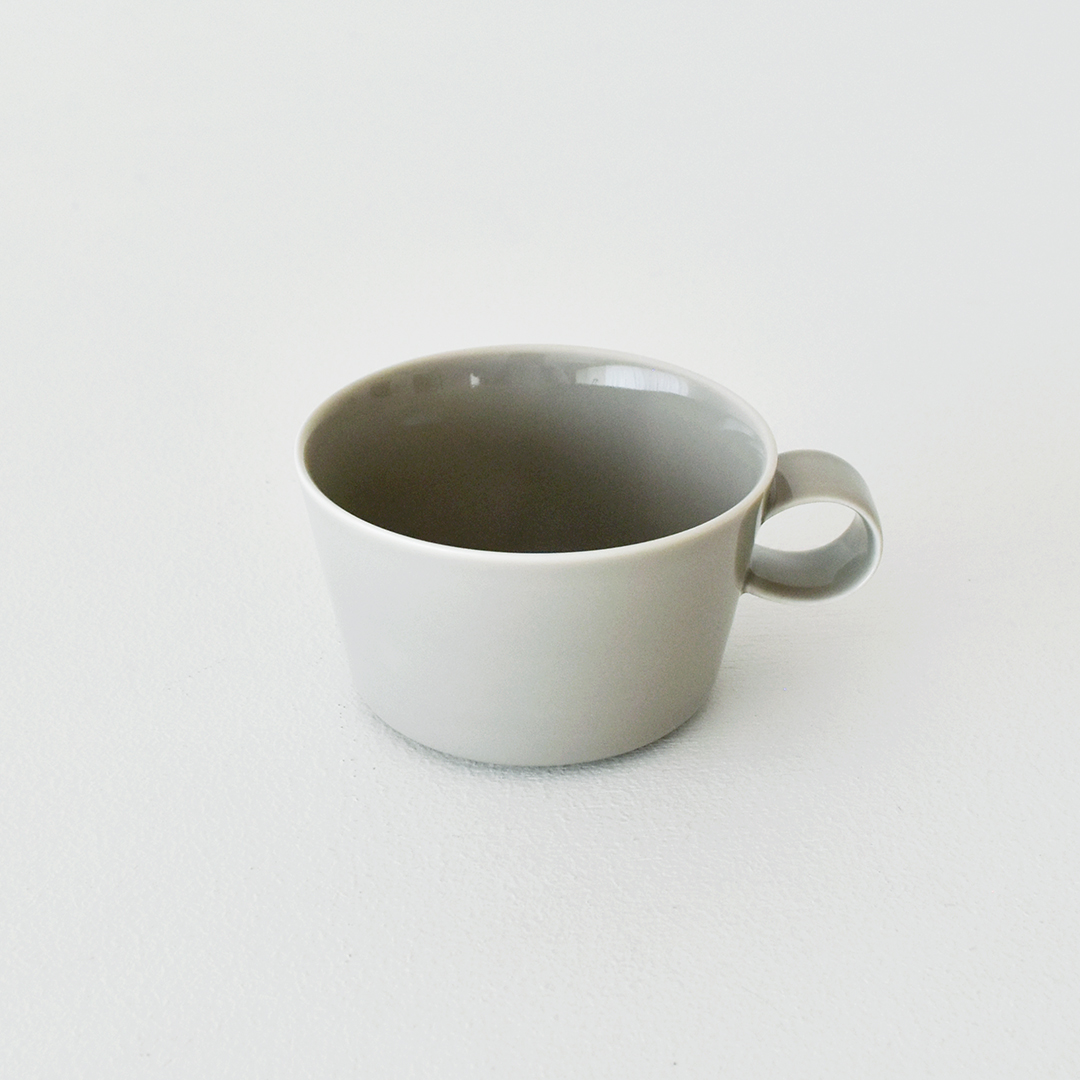 yumiko iihoshi porcelain × CHECK&STRIPE  unjour  après midi cup (cup M) フラックスグレー