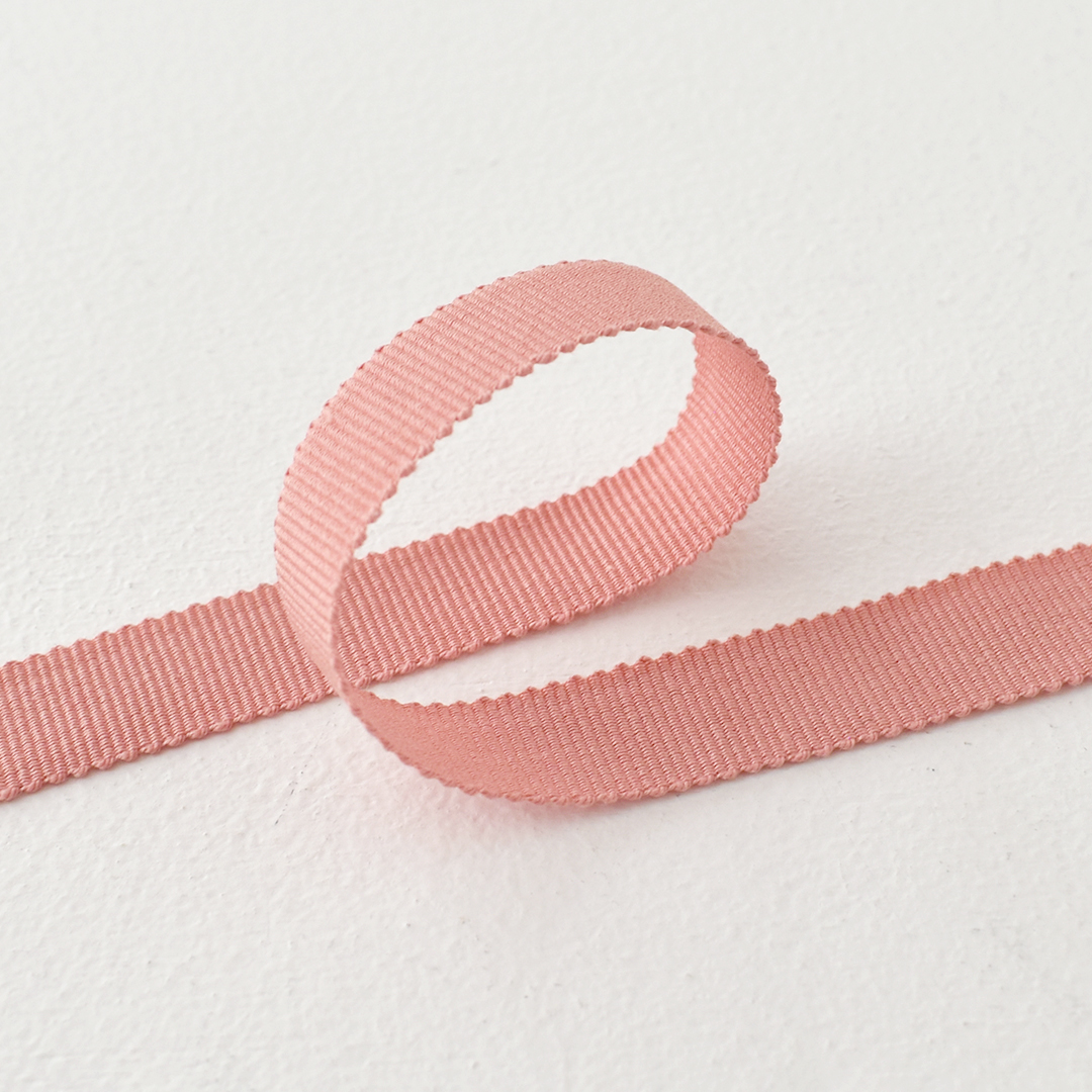 フランスのコットングログランテープ 15mm幅　479(サーモンピンク)