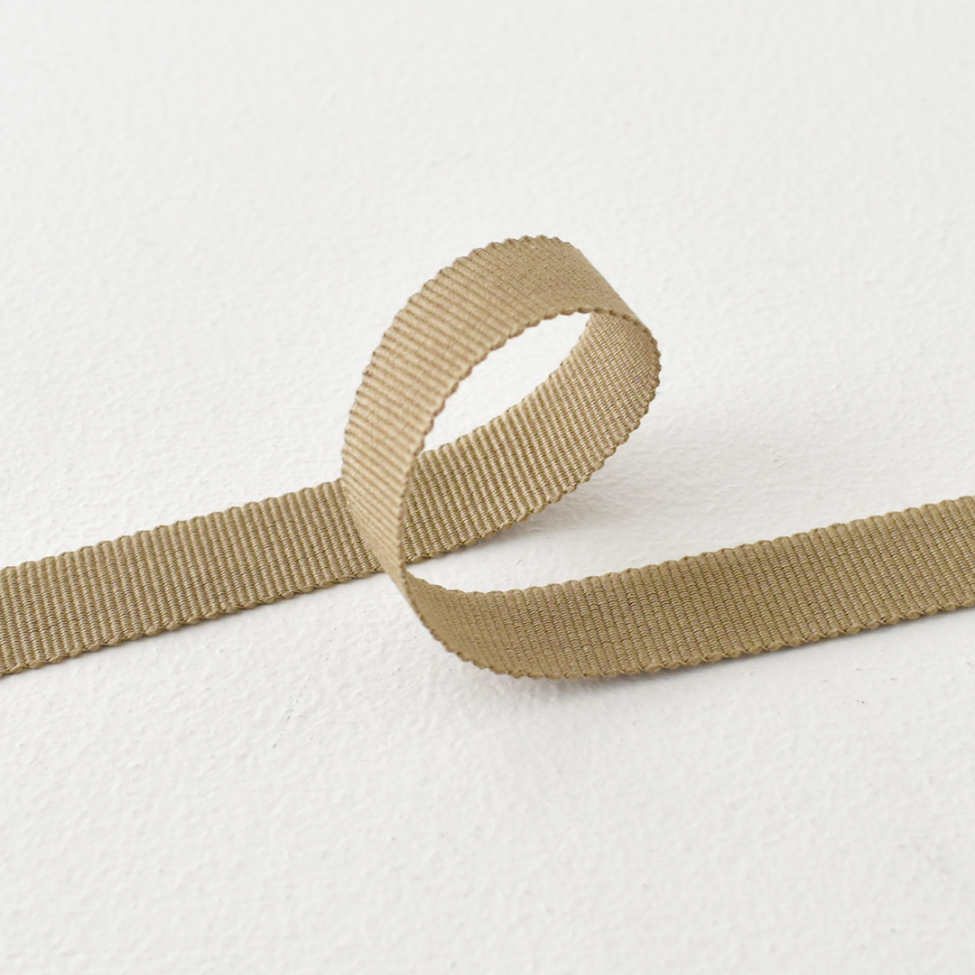 フランスのコットングログランテープ 15mm幅　482(ベージュ)