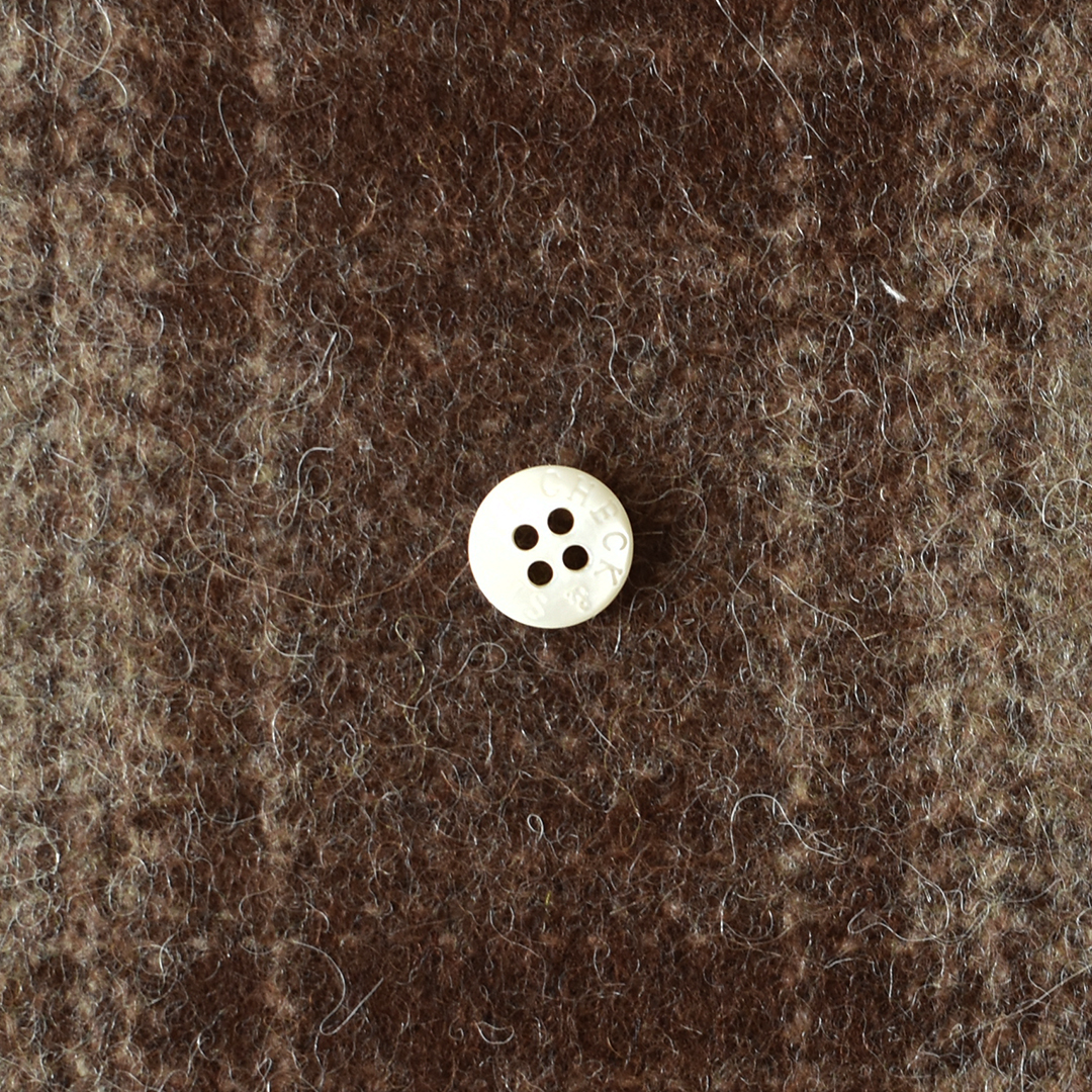 (特価)厚手のウールチェック　ブラウン系