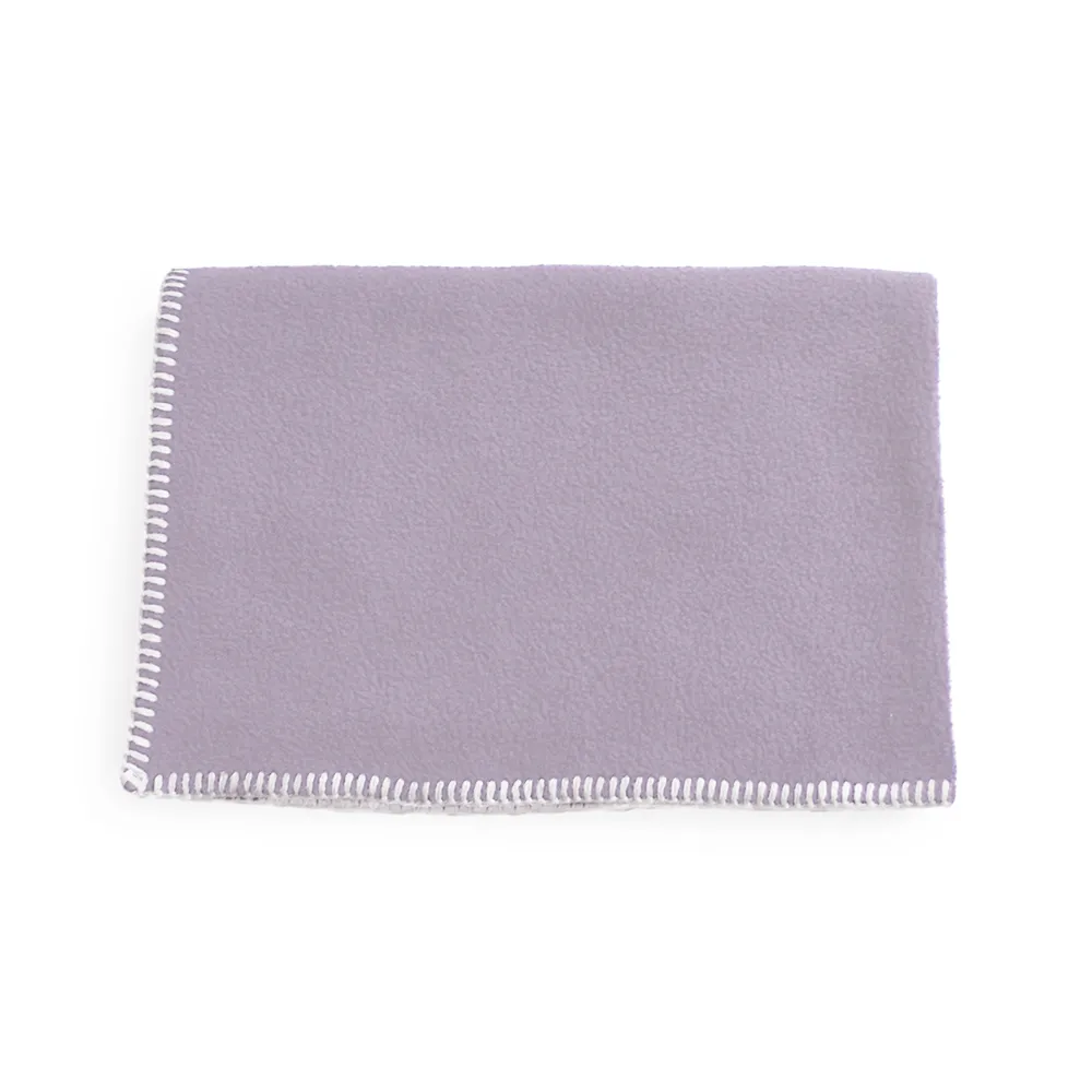 CINQ TWEEDMILL フリースミニブランケット　ラベンダー