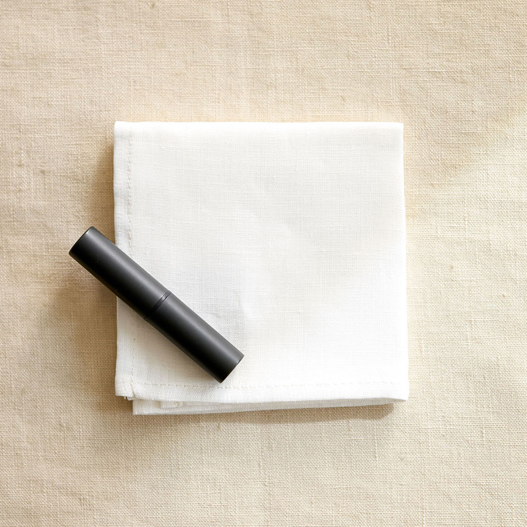 fog linen work リネンハンカチ　ホワイト