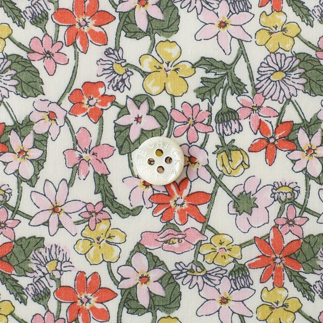 リバティプリント　Carmella Daisy 24BU(ピンクオレンジ)