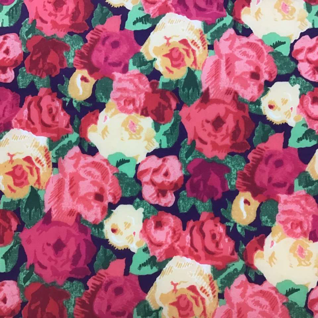 リバティプリント　Sheona Rose AE(ピンク・オレンジ系)