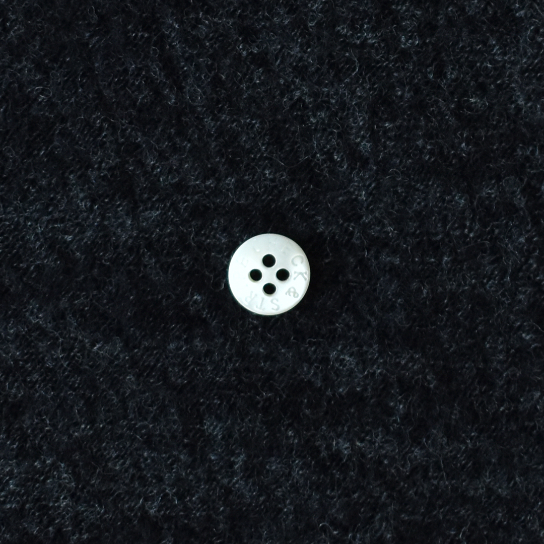 ちょっと幅広やわらかメランジウールニット　ブラック×グレー系