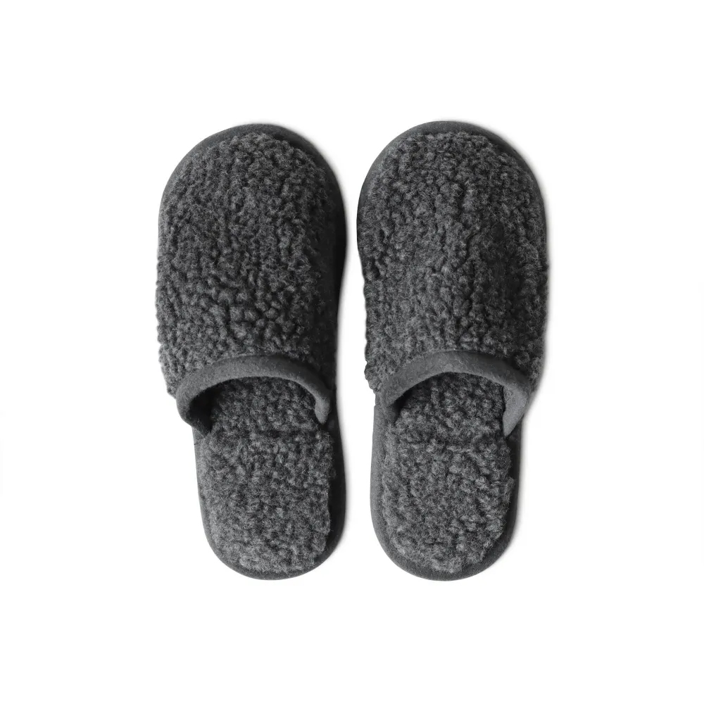 CINQ ラトビアのウールスリッパ　グレー/Mサイズ