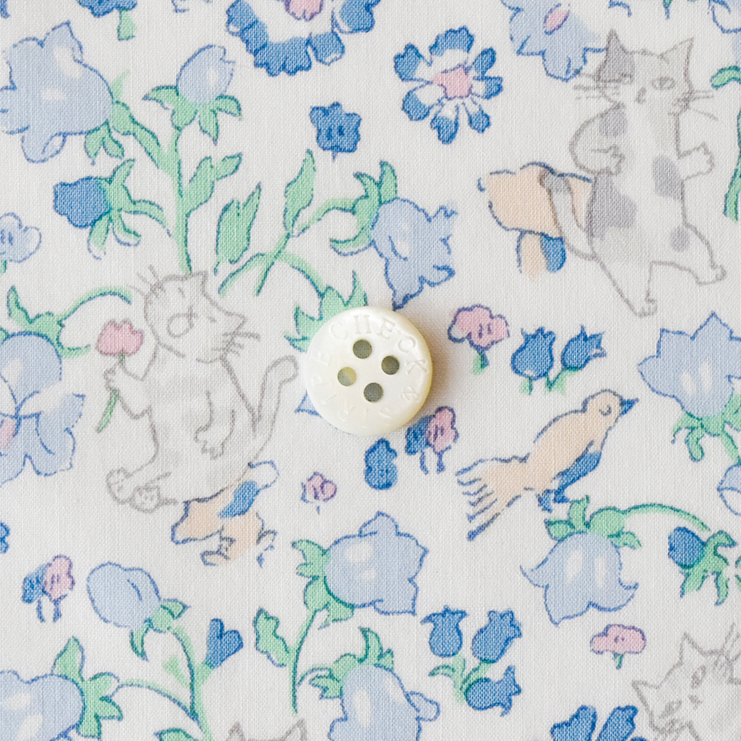 リバティプリント Toraneko Rivendell　◎J25B（ブルー系）