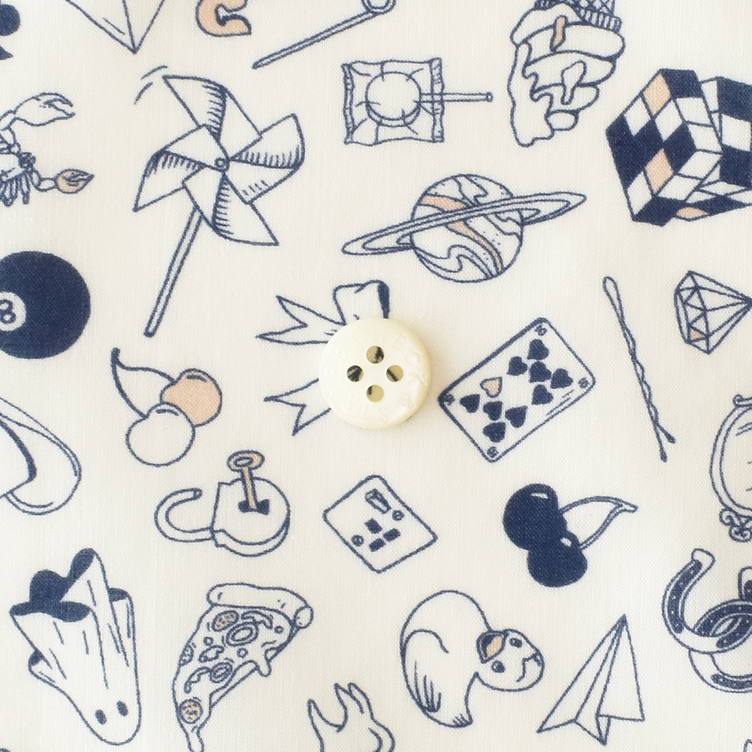 Teddy Tarrant　26AU（ホワイト×ネイビー系）