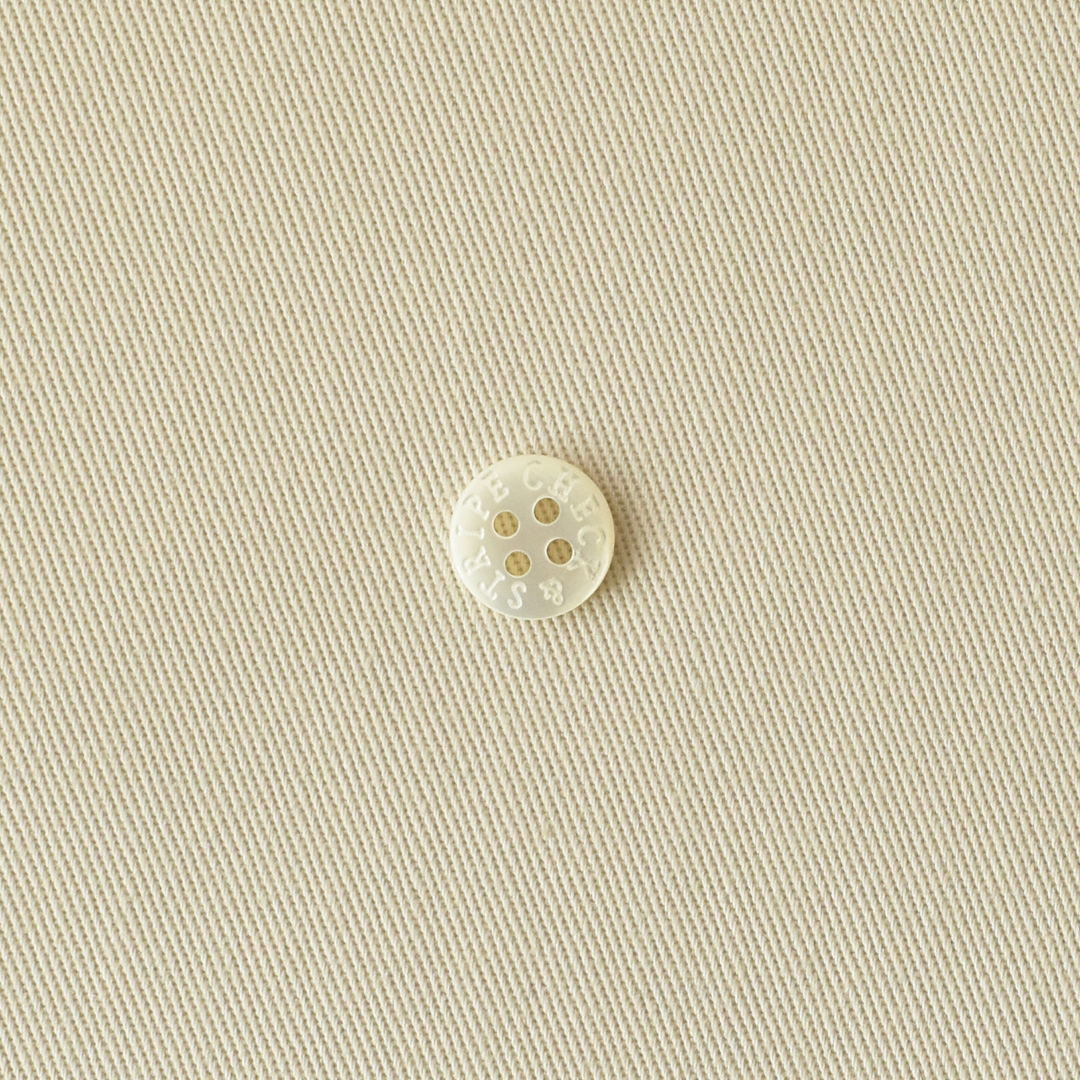 幅広きれいめコットンツイル　ライトベージュ