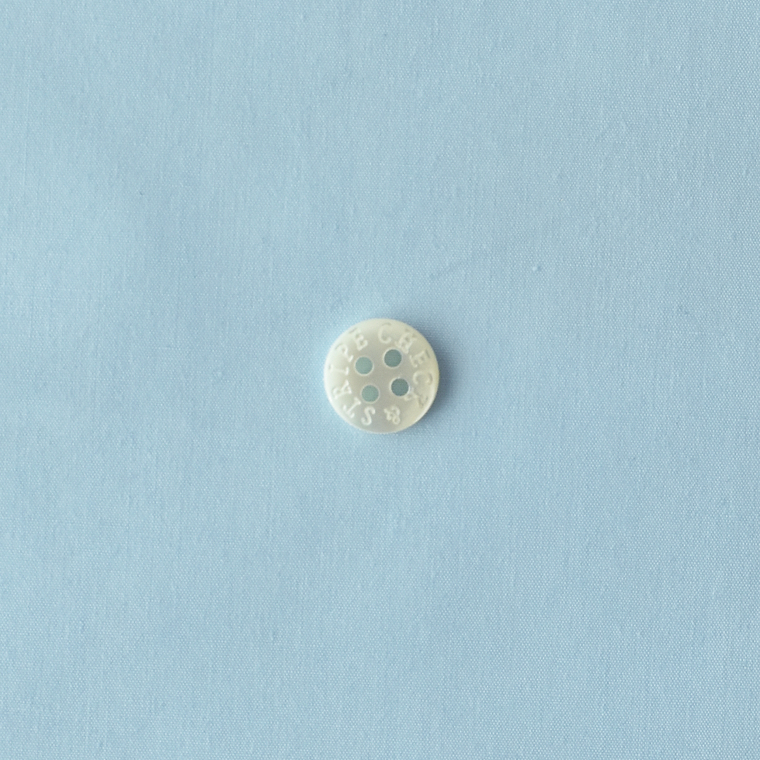 幅広ハリ感コットン　スカイブルー