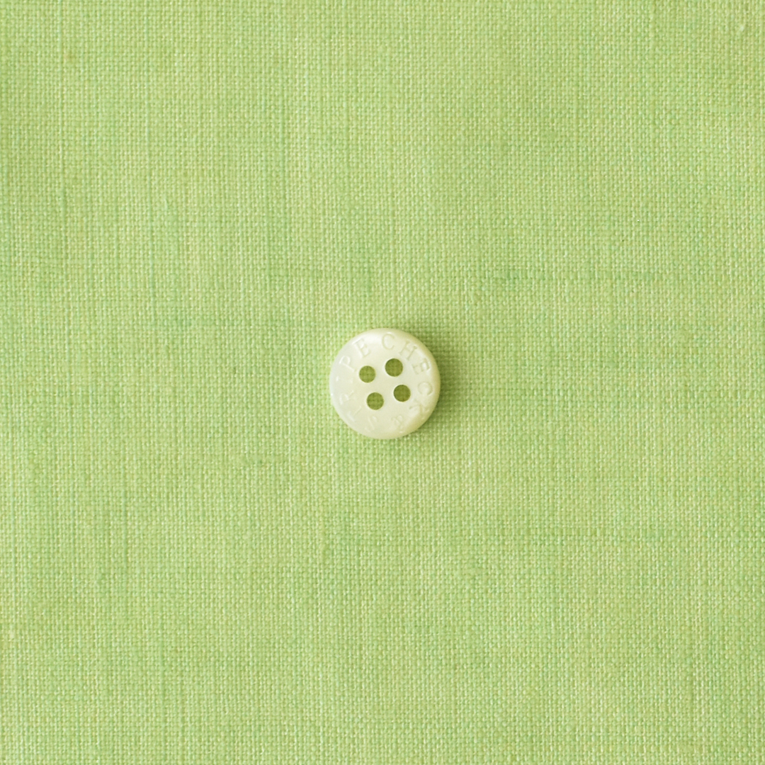 幅広薄手のリネン100%の平織　ライトグリーン