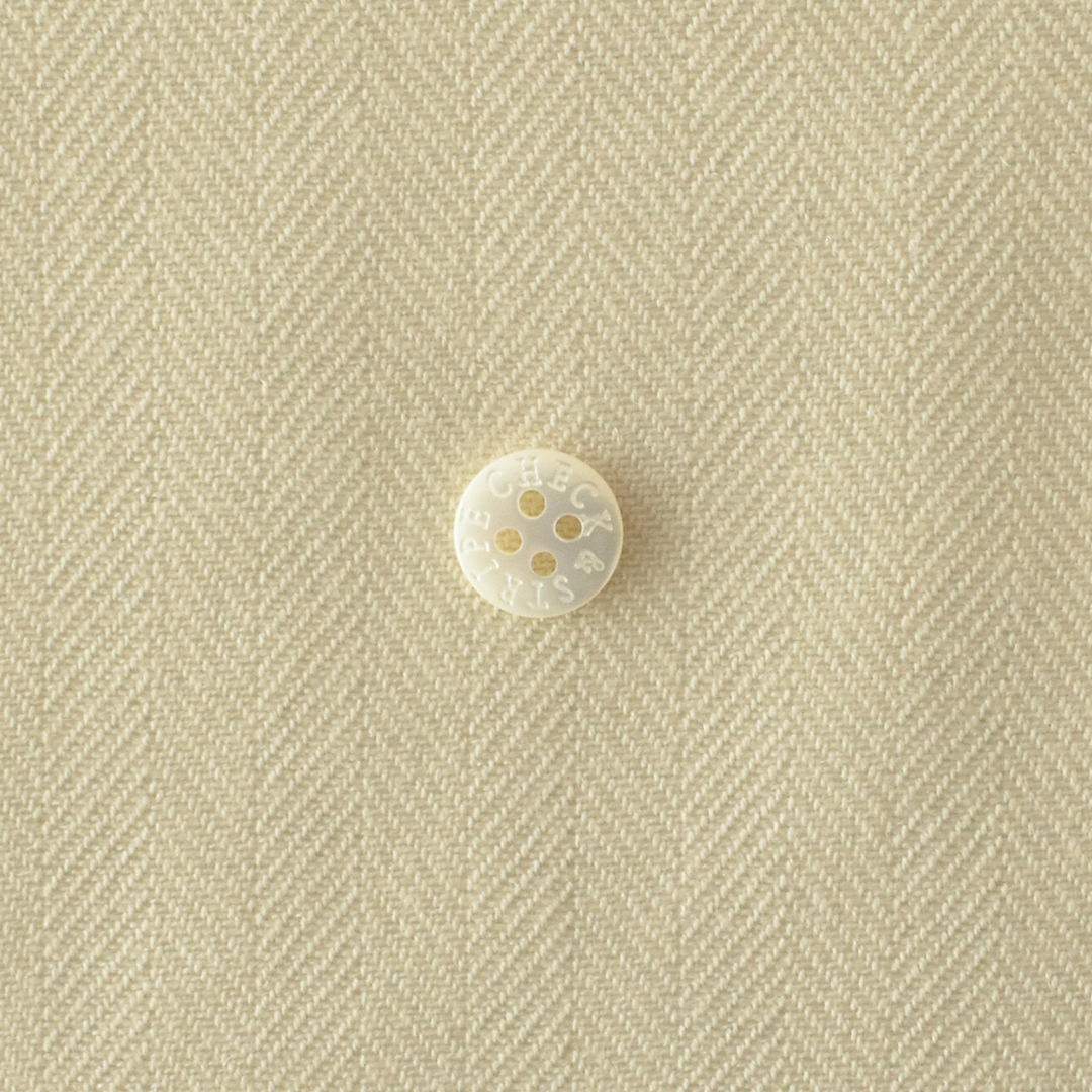 幅広やわらかウールのヘリンボン　アイボリー