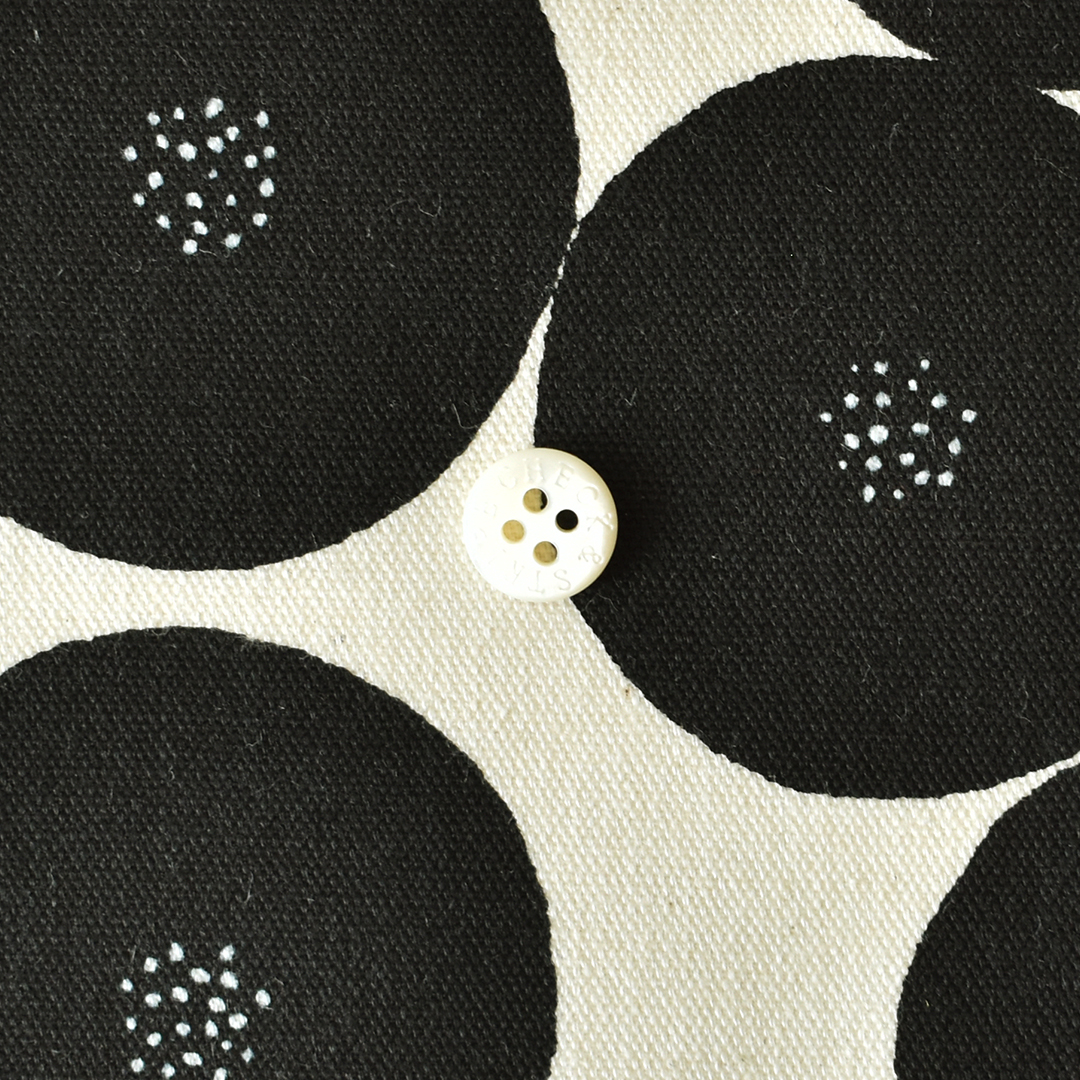 あんぱん オーガニックオックスフォード　F(きなり×ブラック)